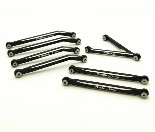Treal Aluminum 7075 High Clearance Links Set for SCX24 C-10 Jeep BLACK
