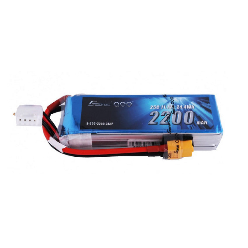 Gens Ace 25C 2200mah 11.1V 3S Lipo Battery Pack With XT60 Plug