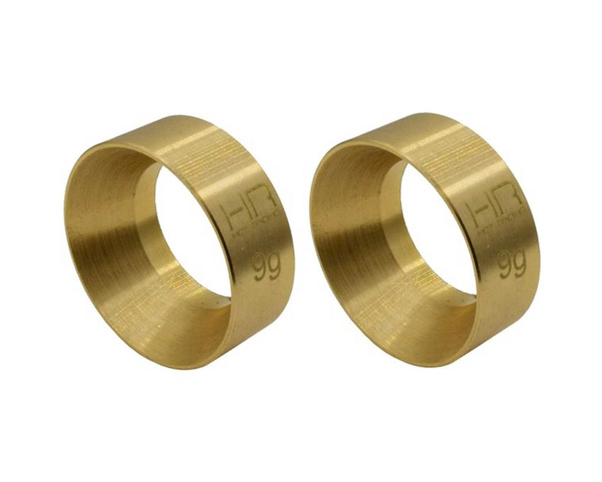 Hot Racing Axial SCX24 Brass KMC Machete Wheel Weights (9g)