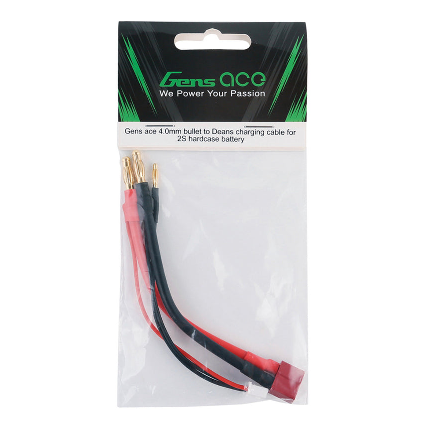 Gens Ace 2S Charge Cable: 4.0mm Bullet To Deans(T)