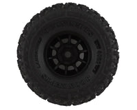 JConcepts 1.0" Landmines Pre-Mounted Tires w/Hazard Wheel (Black) (4) (Gold) w/7mm Hex