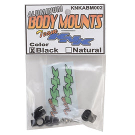 Team KNK Aluminum Body Mounts (Black)