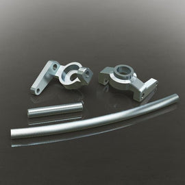 Aluminum Steering Knuckles (L/R) Also includes curved aluminum steering link and aluminum servo link (1set)