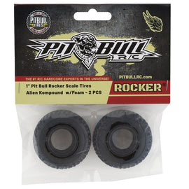 Pit Bull Tires Rocker 1.0" Micro Crawler Tires w/Foam (2) (Alien)