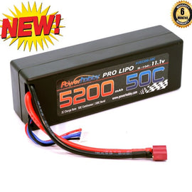 Powerhobby 3S 11.1V 5200mAh 50C Lipo Battery w Deans Plug 3-Cell Hardcase