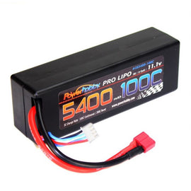 Powerhobby 3s 11.1v 5400mah 100c lipo Battery w Deans Plug Hard Case