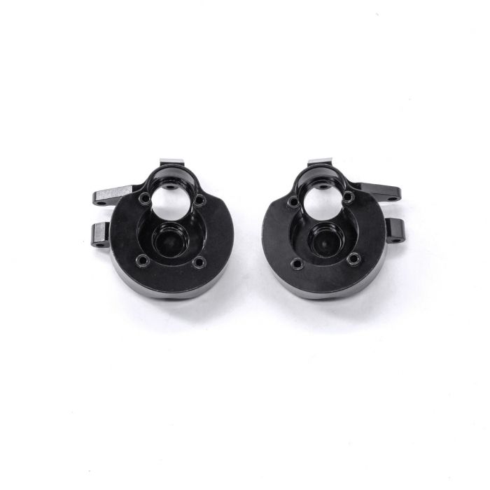 Powerhobby Brass Front Portal Steering Knuckles Black Axial Capra / SCX10 III