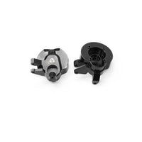 Powerhobby Brass Front Portal Steering Knuckles Black Axial Capra / SCX10 III