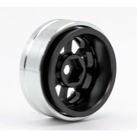Powerhobby B59 Aluminum Beadlock 1.0” Rock Crawler Wheels Axial SCX24 - Grey