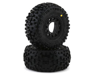 Pro-Line 4.40" Badlands SC 2.2/3.0 Tires w/Raid Wheels (Black) (2) (M2) w/12mm Removable Hex