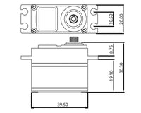 ProTek RC 160T Low Profile High Torque Metal Gear Servo High Voltage/Metal Case