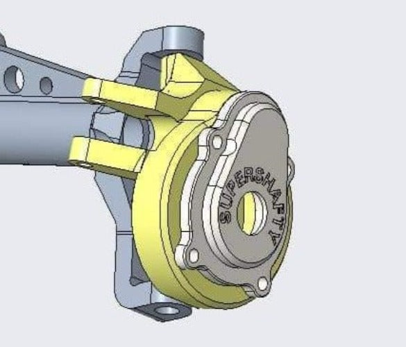 SuperShafty "CP44" STEERING Portal Custom Capra Axle Housings