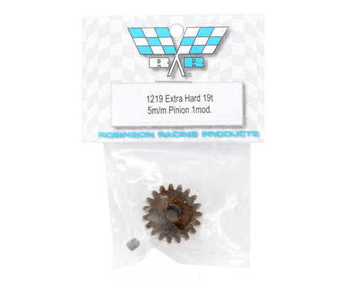 Robinson Racing Extra Hard Steel Mod1 Pinion Gear w/5mm Bore (19T)