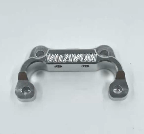 VITAVON Losi Lasernut CNC Aluminum Front Tower Brace; Silver