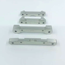 VITAVON CNC Aluminum 7075 Front & Rear Hinge Pin Brace for Losi LaserNut Silver