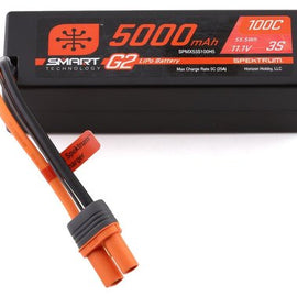 Spektrum RC 3S Smart G2 LiPo 100C Battery Pack (11.1V/5000mAh) w/IC5 Connector