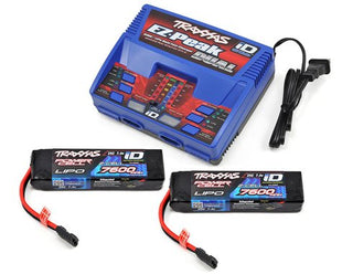 Traxxas EZ-Peak 2S "Completer Pack" Dual Multi-Chemistry Battery Charger w/Two Power Cell 2S Batteries (7600mAh)