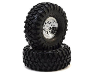 Traxxas 4.60" TRX-4 Pre-Mounted Canyon Trail 1.9 Crawler Tires w/Chrome Wheels (2)