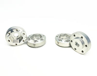 Treal (6mm Thickness) 12mm Hex Hubs Wheel Adaptor 6 Bolts Different Offset Aluminum 7075 for 1:10 Crawler-Silver