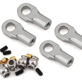 Vanquish Products M4 Machined Straight Rod Ends (Silver) (4)